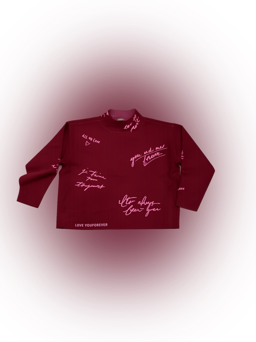 New with Tag! Maeve Anthropologie Burgundy Mock Neck Love Sweater Carys sz L